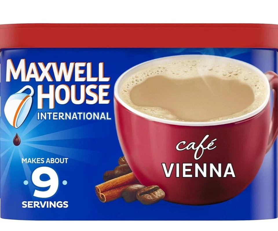 Lote 4 Maxwell House Café Vienna Café Preparación Instantánea Canela Navidad Envío Gratis Foto 2 de 3