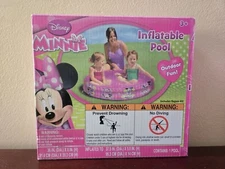 NIB 36"DIA x 8"H Disney Junior Minnie Mouse Inflatable Pool toddler