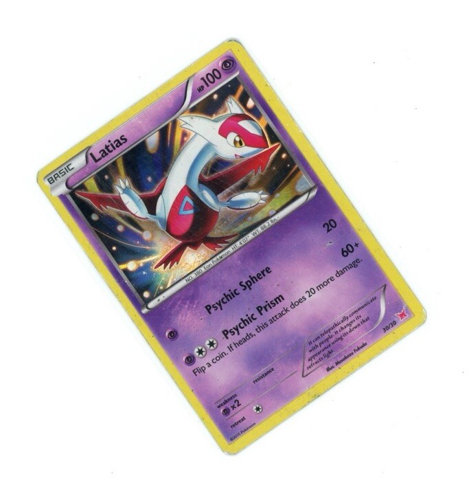 2015 Pokemon LATIAS HOLO 30/30 PROMO! SEE DMG PLAY 