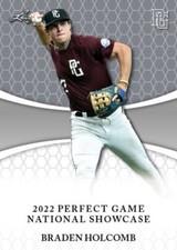 BRADEN HOLCOMB 2022 LEAF PERFECT GAME 