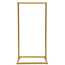 Wedding Square Archway Backdrop Stand Metal Arch Frame Flower Balloon Decor Gold