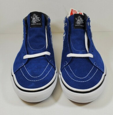 SUPREME X VANS MONOGRAM S LOGO SKATE GROSSO MID 2021 Navy Blue