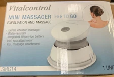 VitalControl SMG14: Mini Massager to go Exfoliation & Massage w/ 12 Massage Nubs
