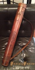Medieval Traveller Adventurer Fantasy Celtic Leather Map Tube