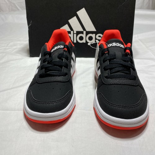 Adidas Unisex Kids Hoops 2.0 B76067 Lace Up Mid Calf Black Sneaker Shoe  Size 1 K | eBay