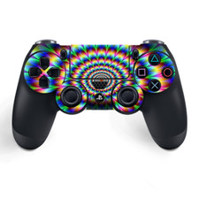 Skins Decal Wrap for PS4 / PS4 Pro Controller - Trippy hologram dizzy