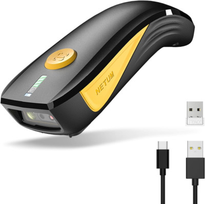Netum CS7501 QR Code Scanner - Aufgerüsteter Bluetooth Barcode Scanner, Mini Tragbar
