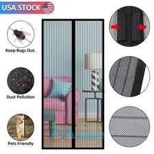 Hands-Free Magnetic Screen Mesh Door Net BLOCK Mosquito Fly Bugs Insect Curtain