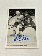 2015-16 UPPER DECK PORTFOLIO OSCAR LINDBERG BLACK & WHITE ROOKIE PHENOM AUTO A5