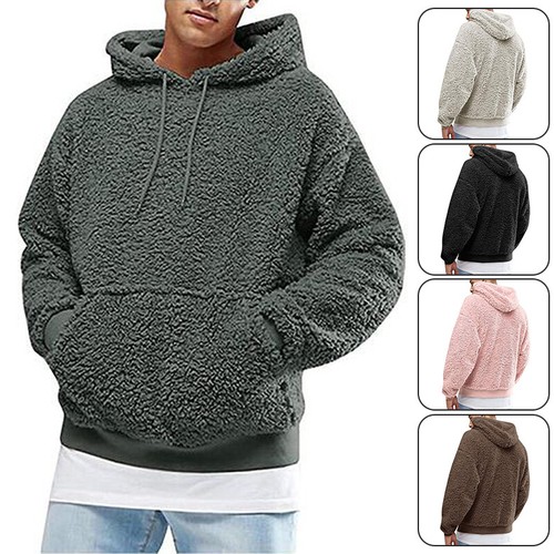 Men's Thick Sherpa Fleeced Hoodie 