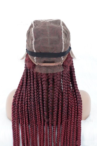 Full Lace Cornrow Braided Wigs with Baby Hair Thick Braids Knotless Box Braided - Picture 12 of 31