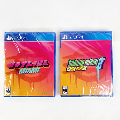 Sealed Hotline Miami 2:Wrong Number (PS4)Exclusive Variant Limited Run Games NEW