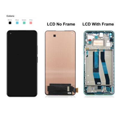 OLED LCD Display Touch Screen Digitizer w/Frame for Mi 11 lite 5G NE Replacement