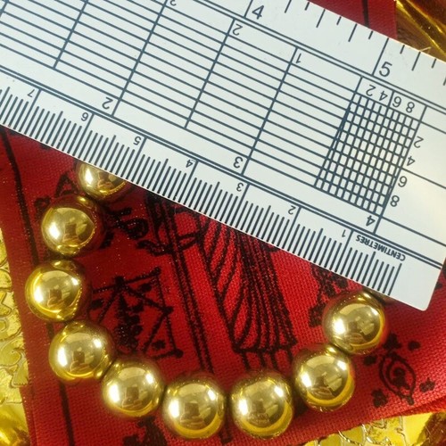 Bracelet Leklai ThongPlaLai Stone Gold Amulet Rare Stone Bead Charm Safe wealth - Picture 2 of 8