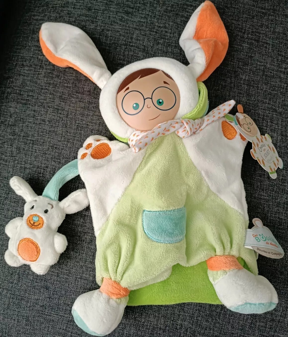 Doudou et Compagnie marionnette Les Bouilles cadeau de naissance 1061