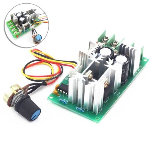 1x 20A PWM DC Motor Speed Control 12V 24V 36V 48V /W DC10-60V Switch Component - Picture 7 of 8