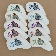 10x New Bomb Series Golf Iron Cover RH Iron Club Protect Headcovers 4-9,P,A,S,X