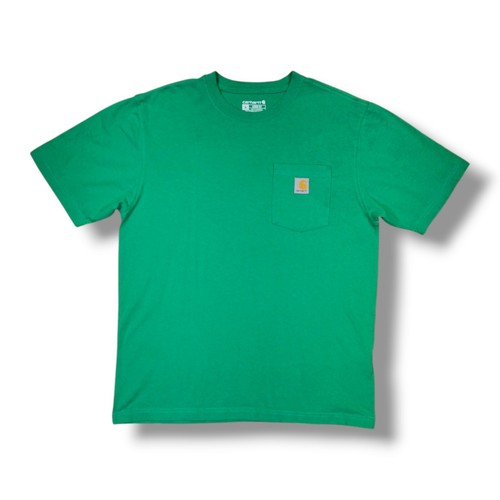 Carhartt Loose Fit Short Sleeve Crew Neck Green Workwear T-Shirt Herren M