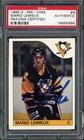 Mario Lemieux Signed 1985 O-Pee-Chee RC 9 Pittsburgh Penguins PSA/DNA #16865698