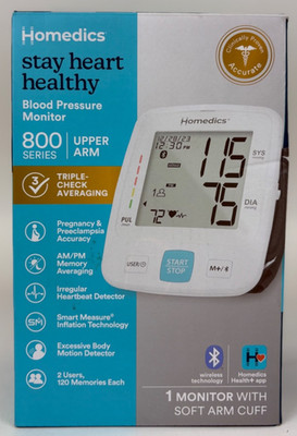 Homedics Blood Pressure Monitor 800 Series, Upper Arm