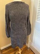 Something Navy Women's Knit Dress. Gray Metallic. Size S