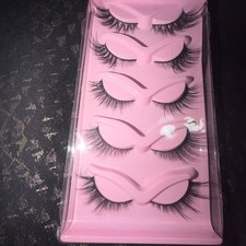 Black Strip False Eyelashes Set, Full Volume ...