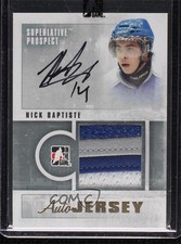 2012 ITG Superlative Volume 3 Prospect Jersey Gold 8/10 Nick Baptiste Auto 0c6