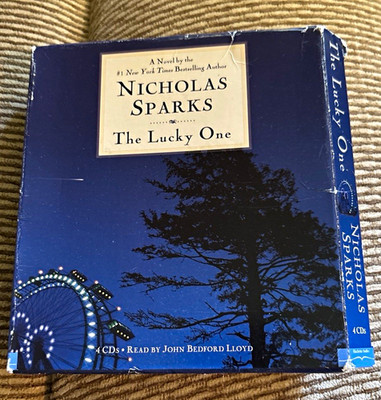 Hachette Audio The Lucky One by Nicholas Sparks Abridged Audiobook 4 CD, Adult