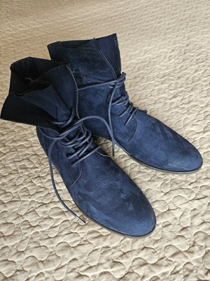 Marco Tozzi Original Damen Schnürr Boots tiefes Dunkelblau neuwertig Gr. 41 !!!
