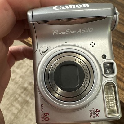 Canon PowerShot A540 6MP Digital Camera 4x Optical Zoom Silver