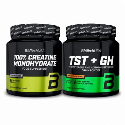 CREATINE MONOHYDRATE + TST+GH - Training Performance Sport Muscle Mass Strength