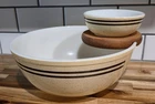 Vintage Pyrex Chip & Dip Bowl Set – Brown Speckled