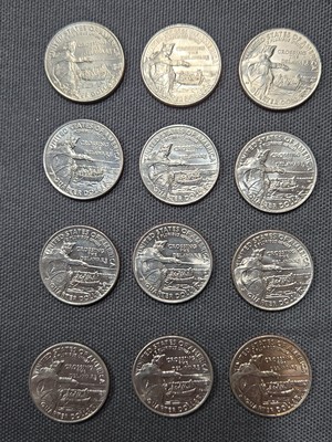 2021 P & D Washington Crossing the Delaware Quarter (2 Coins) (F894)