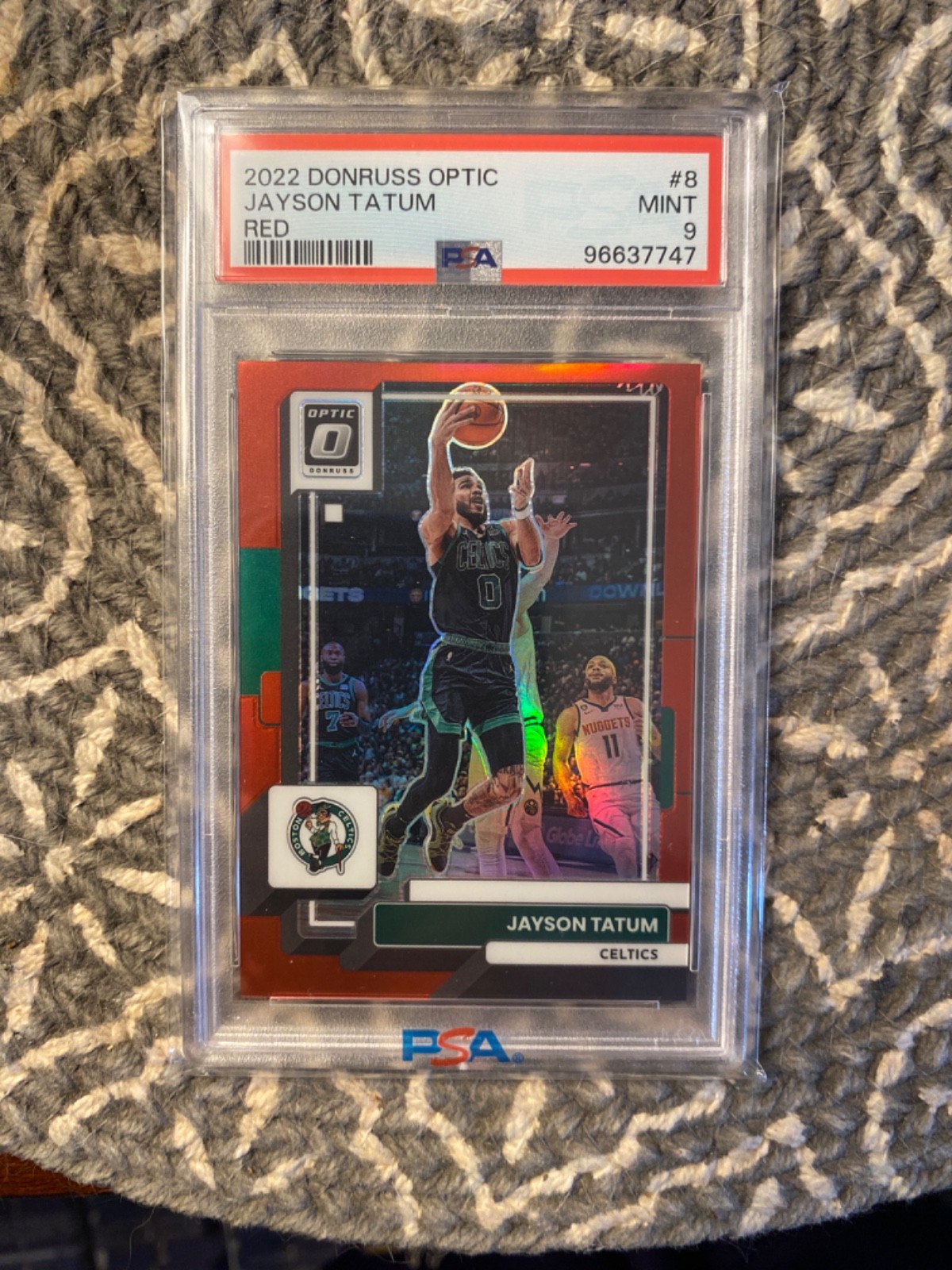 2022-23 Panini Donruss Optic - Jayson Tatum #8 Red Prizm /99
