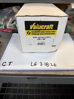 Valuecraft  L58-184 Remanufactured Engine Water Pump - OE Replacement, Durable