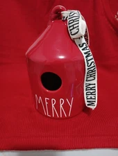 RAE DUNN MERRY BIRDHOUSE  NEW 8 1/2  Inch