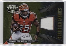 2014 Panini Totally Certified Fabrics Gold Prime /25 Giovani Bernard #CF-GB 0c6