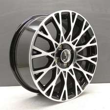 NEW FIAT 500 17" ALLOY WHEEL BLACK DIAMOND CUT 6.5J ET35 GUCCI 51902574 GENUINE
