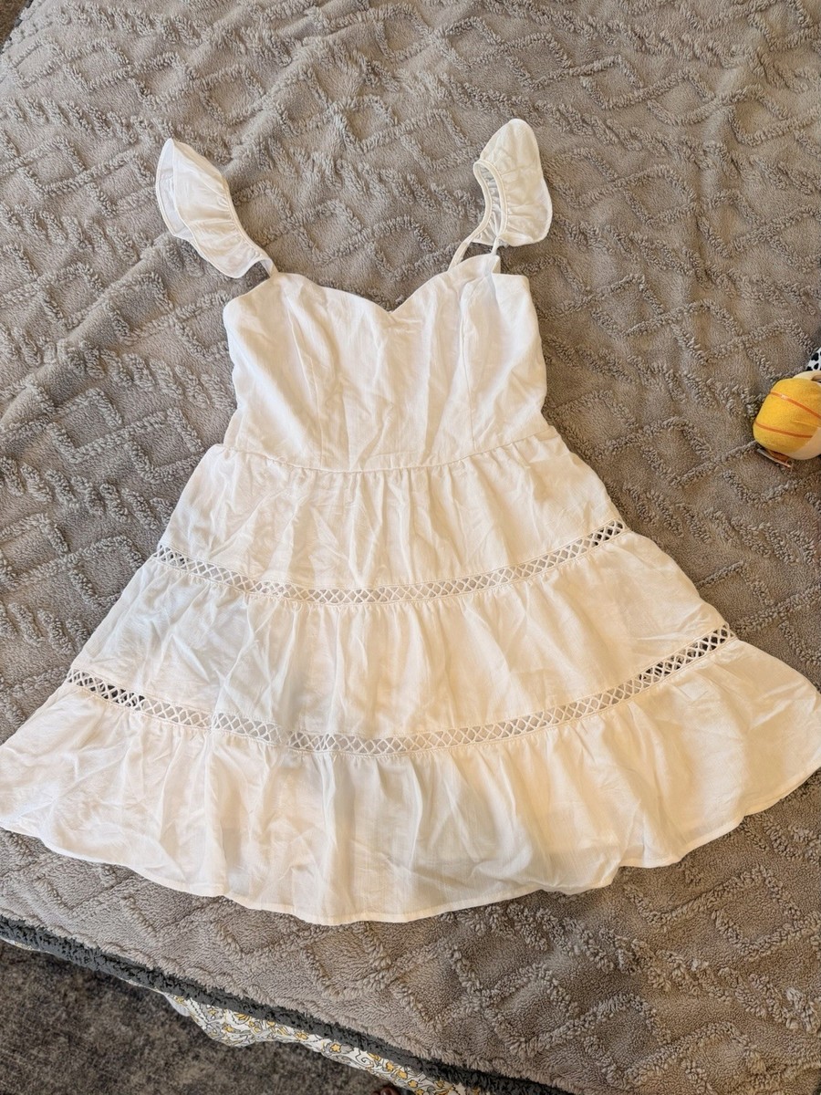 Altar'd State Women's White Eyelet Lace Dress Size M Fully Lined | eBay Altar'd State Women's White Eyelet Lace Dress Size M Fully Lined | eBay