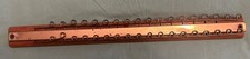 Vintage Tie Rack Organizer Wood Gold Metal Wall Mount Closet Rod CarpentersBench