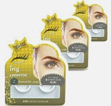 [3 PACK ] Lashtoc Pre-Glued Natural Look Eyelash Reusable [ ROMANTIC ]