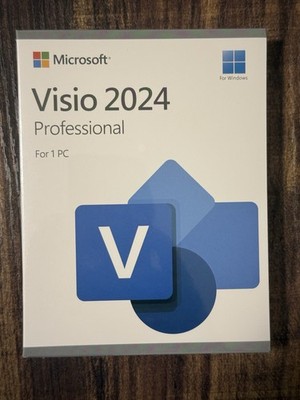 Microsoft Visio 2024 Professional USB Retail Sealed Box With Key 1PC