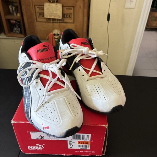 Puma Men Cell Surin 2 Sneakers 7.5 White Lace Up Low Top Athletic Running Shoes