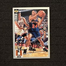 1994-95 Upper Deck Collector's Choice - Chris Mills #124 Silver Foil Signature