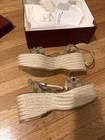 Gucci Horsebit GG Supreme Platform Espadrille Wedge Heel Sandals Shoes $990 — photo 4