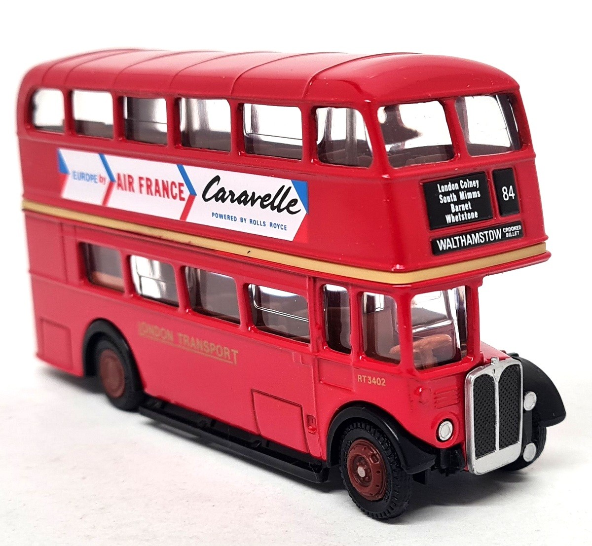 EFE 1/76 10116 Air France Double Deck Bus Route 84 Diecast Model Bus