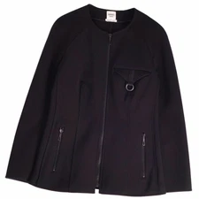 Hermes Jacket 23SS Zip Up Rayon Jersey Outerwear Womens 36 Used MOLO-0