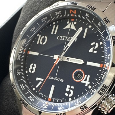 Citizen Eco-Drive Men's Weekender Blue Dial Stainless Watch BM7550