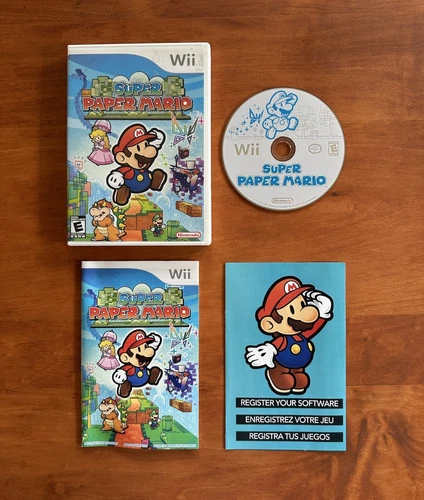 Super Paper Mario (Nintendo Wii) CIB Complete & Tested VGC -Ships Fast Free Ship