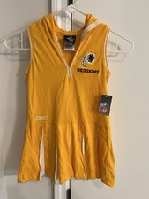 Kids Girls Medium 5/6 NWT Washington Redskins Tank Top Hoodie